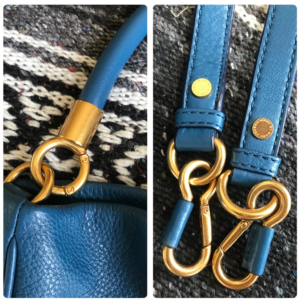 Marc By Marc Jacobs Too Hot To Handle Blue Crossbody Bag - Picture 6 of 16